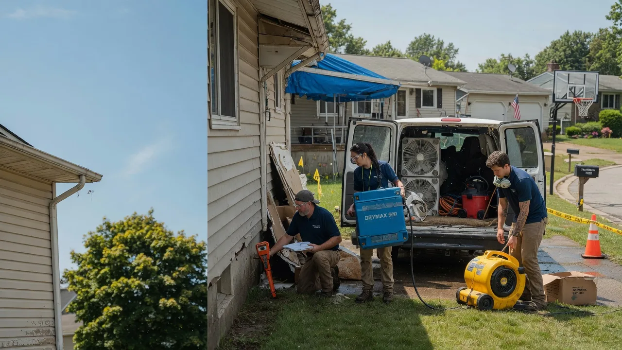 Ceiling Leak Cleanup in Leroy, MI near me